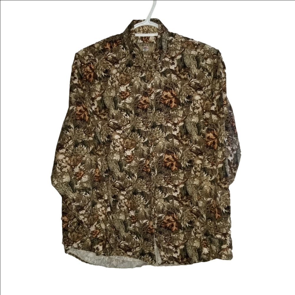 Kings Star Luxury Wear Long Sleeve Deer Camo Design Label Reads Size Medium
